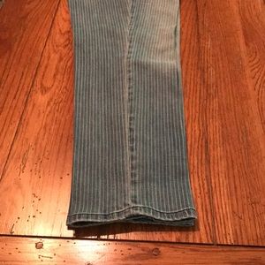 Pinstriped jeans